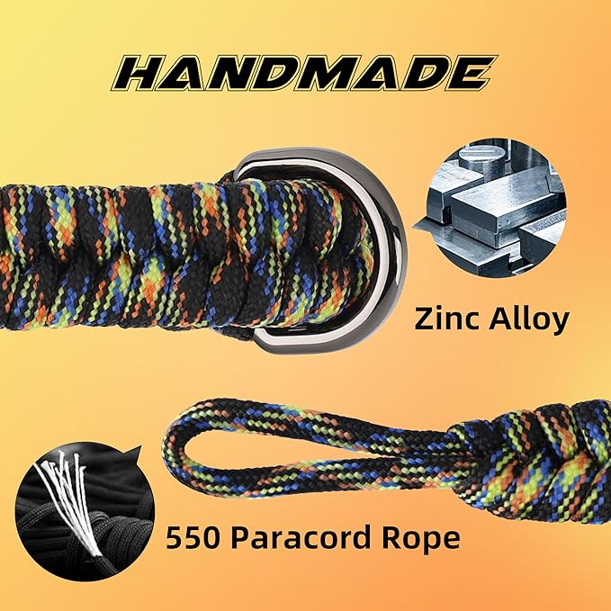 SUNYA Camera Wrist Strap for Photographers Paracord Rope Camera Hand Strap Compatible for DSLR or Mirrorless Camera