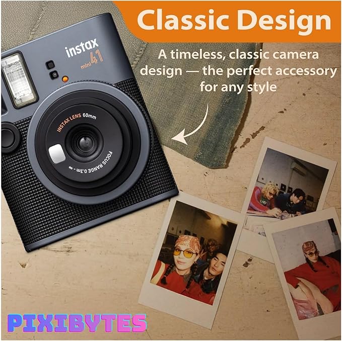 Fujifilm Instax Mini 41 Instant Film Camera... (Camera + 4 Twin Pick)