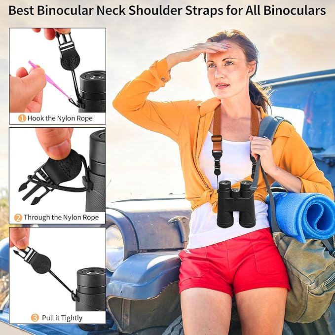 Adjustable Shoulder Strap, Nylon Camera Strap, Comfortable Neck Strap for iPad, Cellphone Tablet, Camera, Laptop, Binocular, Luggage Bag (Brown Universal Lanyard)