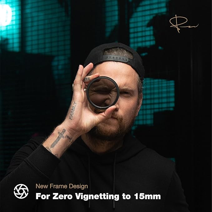 PolarPro 82mm Peter McKinnon VND Camera Filter - 6-9 Stop Variable Neutral Density Lens Filter for DSLR/Mirrorless Professional Video – PMVND Signature Edition II for Cinematic Shutter Speed Control