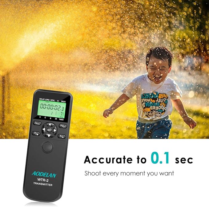 AODELAN Camera Intervalometer Wireless Shutter Release Timer Remote Control for Sony a6400, a7III, a9, a77, a99, A7, A7 II, A7R IV, A7R II,A7RIII, a77II, a6500, a6300; Replace RM-L1AM and RM-SPR1