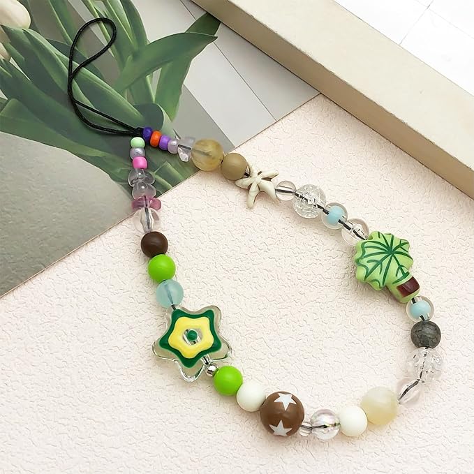 Beaded Camera Wrist Strap Cute Digital Camera Charm Lanyard Phone Chain Keychain Beaded Phone Lanyard Bag Charm