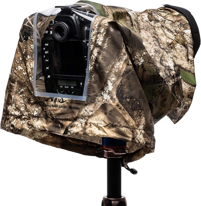 Think Tank Photo Emergency Rain Covers for DSLR and Mirrorless Cameras with 70-200mm Lens - Medium (Realtree APX Camouflage)