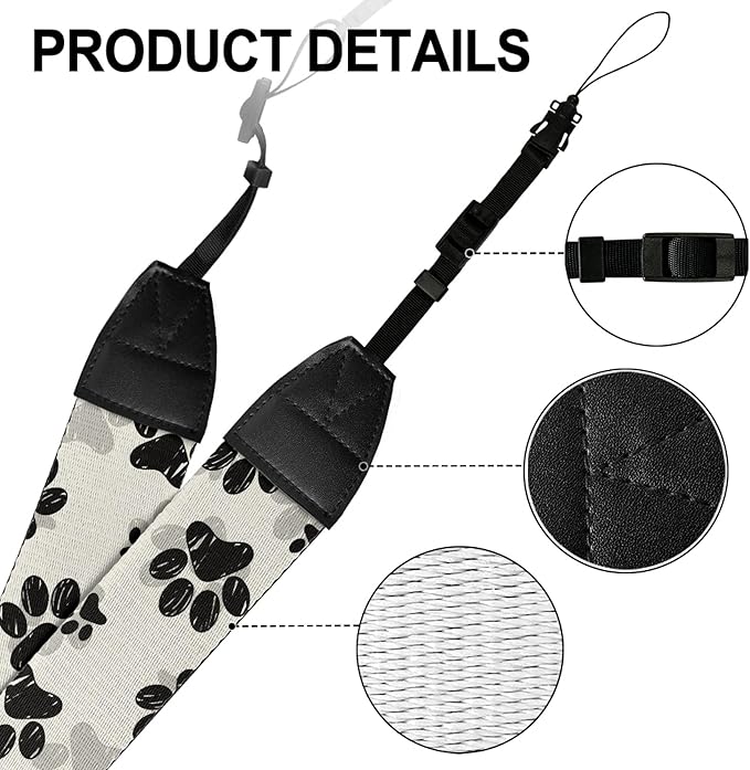GLENLCWE Camera Strap, Camera Strap for Photographers Neck Strap Replacement Fit Most Cameras