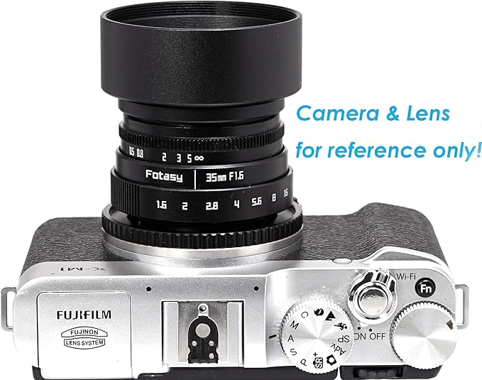 Fotasy Metal 39mm Lens Hood, 39mm Lens Hood for Canon Fuji Leica Leitz Nikon Olympus Panasonic Pentax Sony Lens, 39mm Screw-in Lens Hood