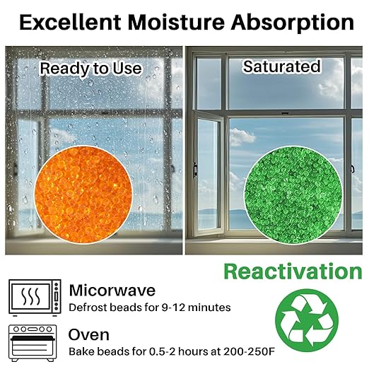 Sukh Orange Silica Desiccant Beads 430G - Indicating Silica Gel Beads Drying Silicone Reusable Desiccant Dehumidifier for Camera,Electronic,Books,Documents,Clothes,Painting,Jewelry