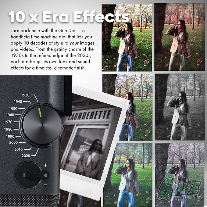 FUJIFILM instax mini Evo Cinema Hybrid Instant Camera 3-in-1 Instant Camera Smartphone Printer Video Camera, Bluetooth, Gen Dial for 10 Decade-Inspired Effects Bundle