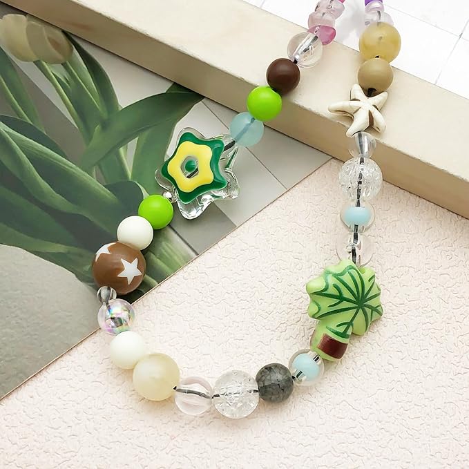 Beaded Camera Wrist Strap Cute Digital Camera Charm Lanyard Phone Chain Keychain Beaded Phone Lanyard Bag Charm