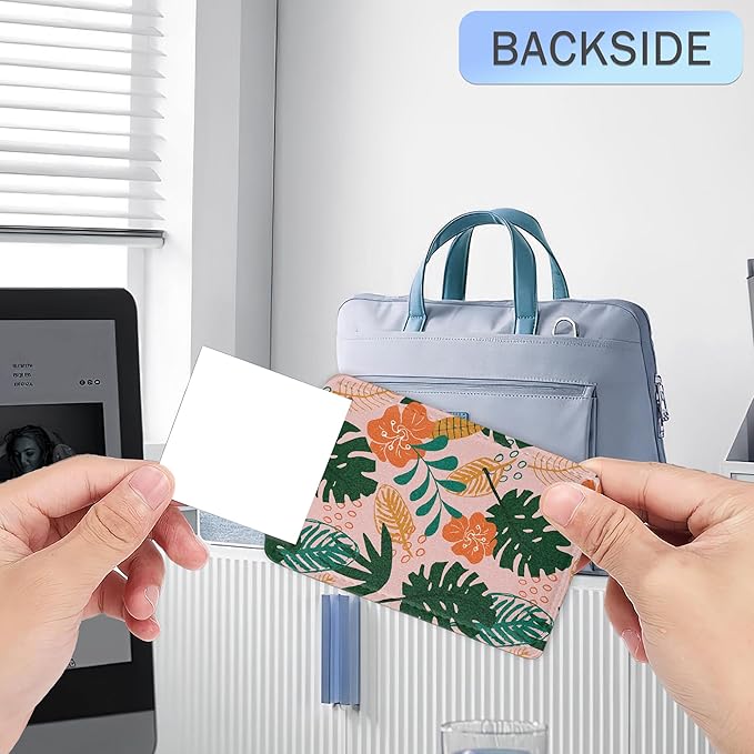 3 Pack Palm Leaves Luggage Tags,Tropical Flowers PU Leather Luggage Tags for Suitcase,Name ID Labels with Privacy Cover Suitcases and Metal Loop for Travel Bag Suitcase
