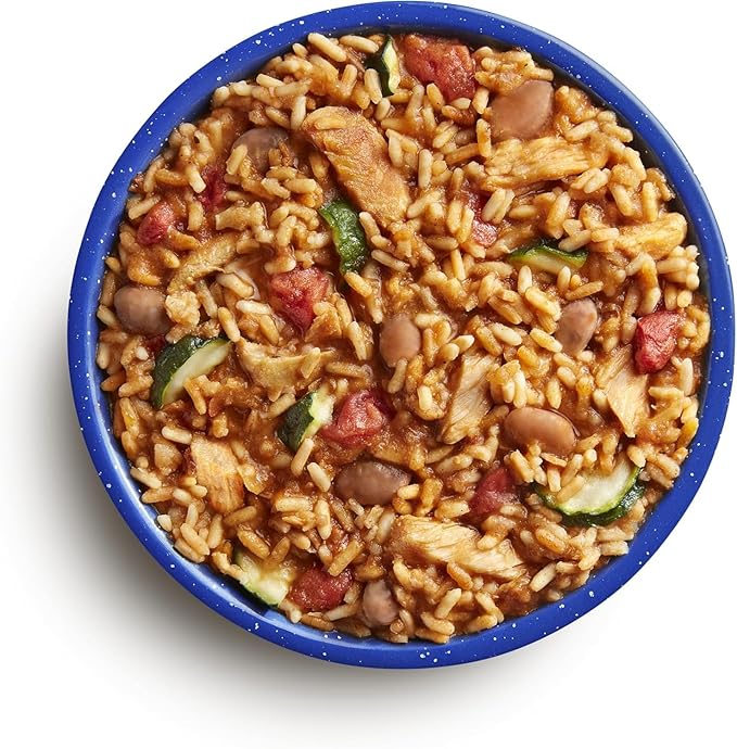 Mountain House Freeze-Dried Mexican Style Adobo Rice & Chicken #10 Can – 7 Servings per Can – Emergency Survival Canned Food for Camping, Hiking, Backpacking & Hunting – Long-Term Storage Meal – 30-Year Taste Guarantee – Pack of 6 – Made in USA