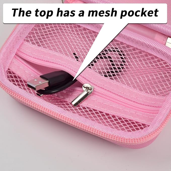 Digital Camera Case Compatible with TEBNGIHNM for Duluvulu for Oiadek for zheozeig for Zostuic for Toiauaha 4K Vlogging Camera. Storage Holder Bag for Canon PowerShot (Box Only) - Pink