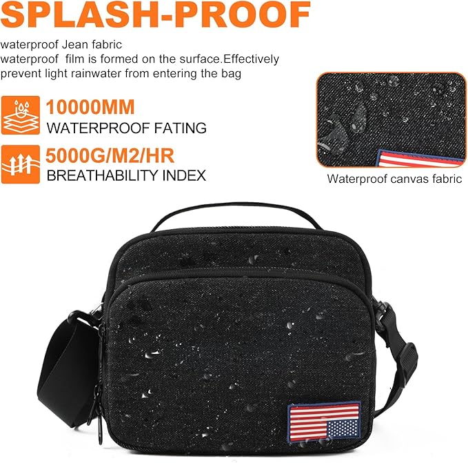 TULLIO Besnfoto Camera Bag Crossbody Camera Shoulder Case Waterproof Canvas Cute Compact Photography Bag for Mirrorless DSLR SLR