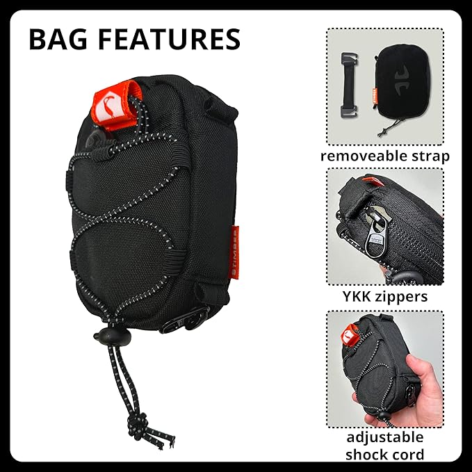 8TIMBER Organizer Bag - .5L Interior Travel Storage for Pencils Chargers and Accessories