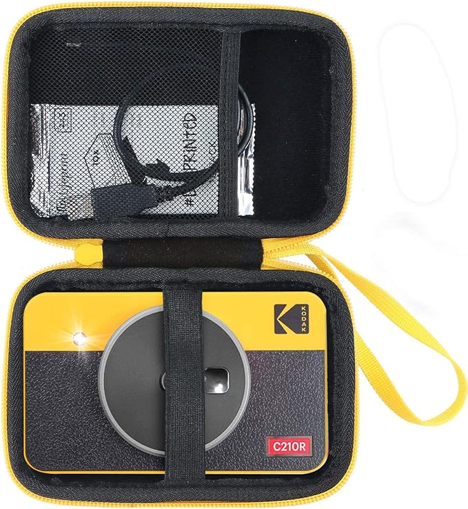 Aenllosi Hard Carrying Case for Kodak Mini Shot 2 Retro/All-New Mini 2 Plus Photo Printer (Black)