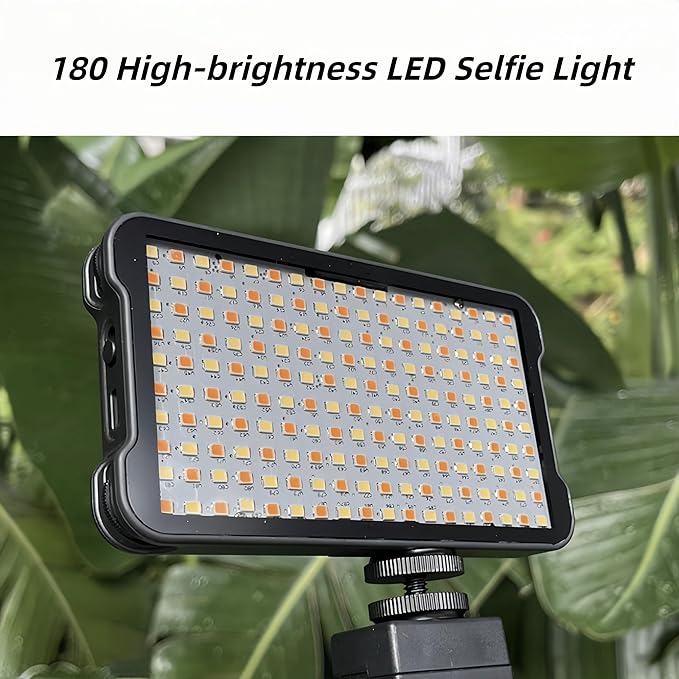 CPL Polarizer Filter & Adjustable Phone Light Tripod Set, Rechargeable LED Photography Selfie Tattoo Fill Light Clip, 52mm Universal Clip-on Circular Polarizer Lens Filter for Reducing Reflections