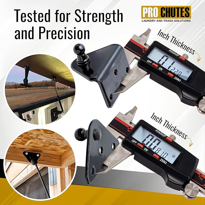 10MM Ball Stud Mounting Black Bracket for Gas Struts - Heavy Duty Lift Support Shock Brackets with Stainless Steel Screws - Ideal for Spring Hood Struts & Closer Piston Prop Mounts – x4 Flat x4 Angled