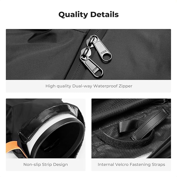 K&F CONCEPT Professional Camera Rain Cover, Waterproof Raincoat for DSLR Cameras and Lenses, Photography Camera Protector Accessories