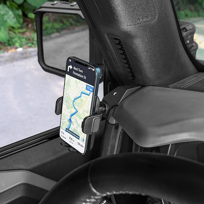 Car Phone Holder – Car Phone Mount for Ford Bronco Accessories, 360° Rotating Smartphone Stand for Ford Bronco 2021-2025, Driver Side