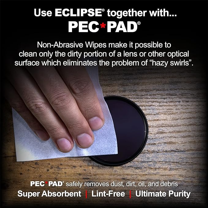 Eclipse Optic Cleaner for Sensors and Lenses - Digital Sensor Cleaner Solution - Camera Cleaning Fluid for Lenses, Sensors, Cameras, Binoculars, and Other Optical Products - Dropper Tip (15ml) - 0.5oz