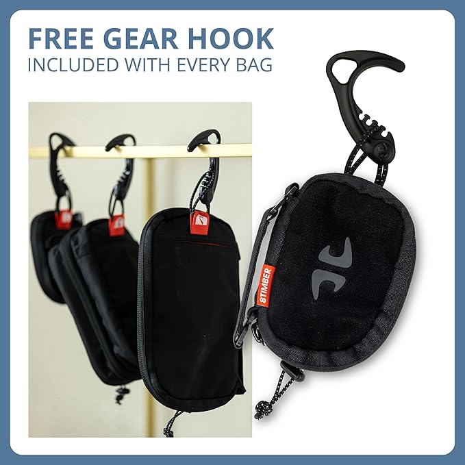 8TIMBER Organizer Bag - .5L Interior Travel Storage for Pencils Chargers and Accessories