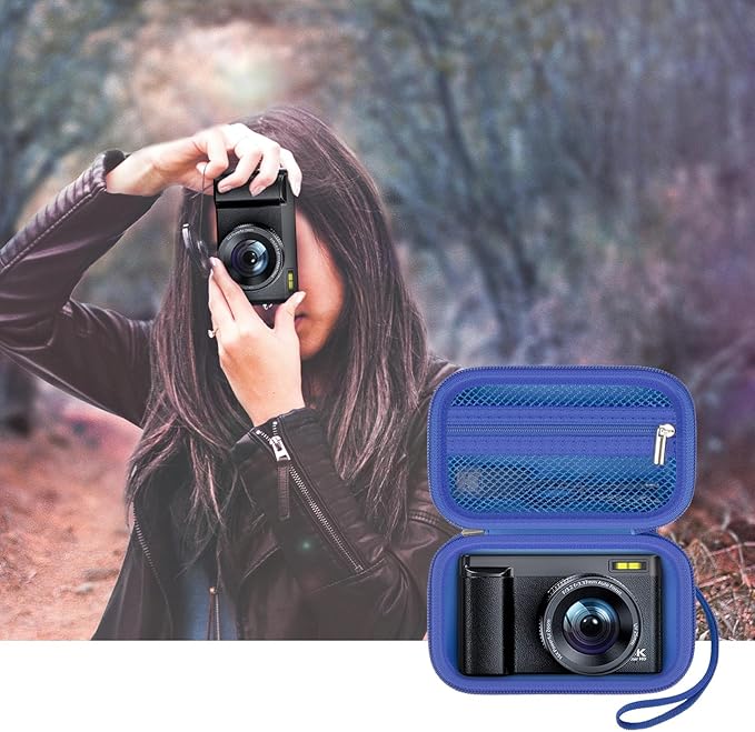 Digital Camera Case Compatible with Duluvulu for Oiadek for Zostuic for TEBNGIHNM for Canon G7 X Mark III/II 4K Vlogging Camera. Storage Holder Bag for Canon PowerShot (Box Only) - Blue
