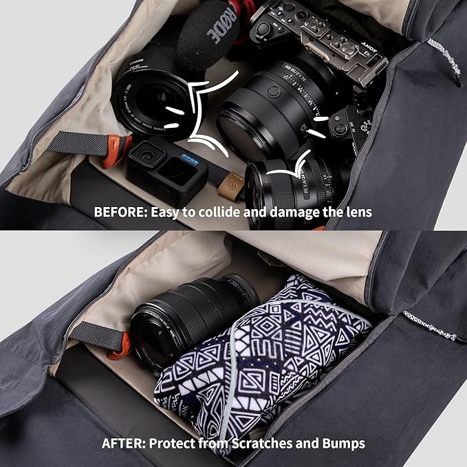 PGYTECH Protective Wrap, Anti-scratch Lens Wrap, Self-Adhesive Cloth Protective Wrapper for DSLR, Lens, Phone, Accessories
