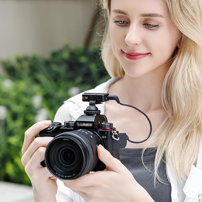 JJC Cold Shoe Mount Adapter for DJI Mic Mini with 1/4"-20, Durable ABS Cold Shoe Adapter Angle Adjustable, Hot Shoe Accessories for DSLR Camera Vlogging Video Recording, Not for DJI MIC 1/2