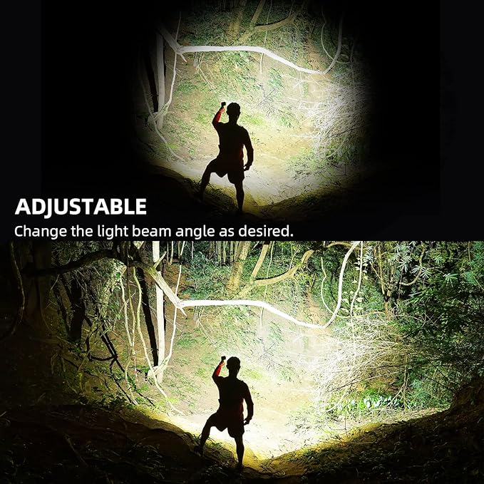 Rechargeable LED Flashlight, Super Bright 99,000 High Lumens Flashlight, 7 Modes,COB Side Light & Powerful IPX7 Waterproof Flashlight, Brightest Flash Light for Home, Camping,Hiking