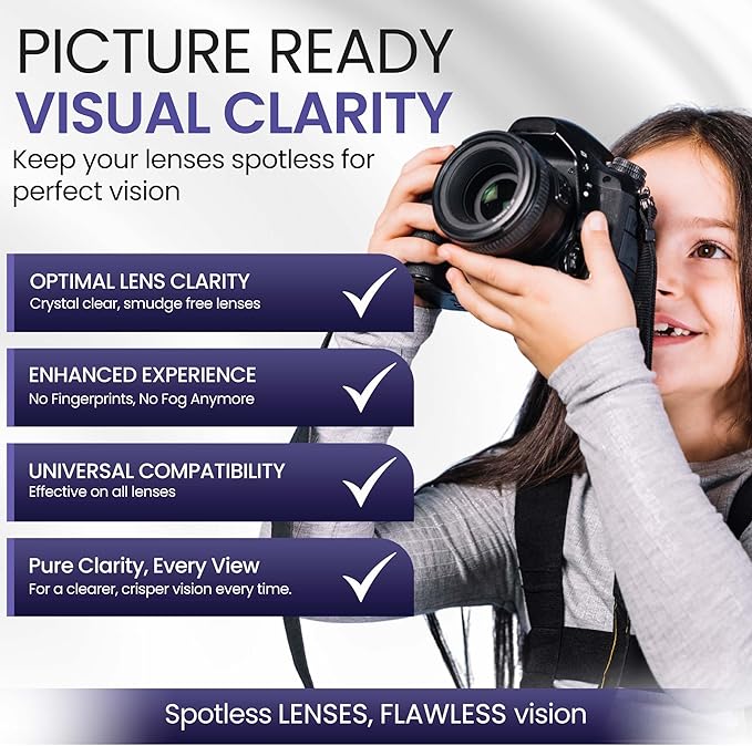 ULTRAVUE’s Ultimate Camera Lens Cleaning Kit –Camera Lens Cleaner, Lens Pen, Fog Stopper, and Microfiber Cloths - Camera Cleaning Kit - Lens Blower for DSLR & Digital Camera Accessories Camera Kit