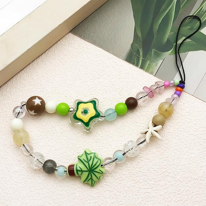 Beaded Camera Wrist Strap Cute Digital Camera Charm Lanyard Phone Chain Keychain Beaded Phone Lanyard Bag Charm