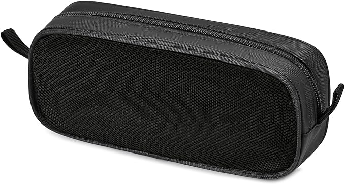 Laptop Chargers Case,Zipper Mesh Electronics Accessories Bag for Laptop Tablet Power/Mouse/Cord/USB Accessories,Black