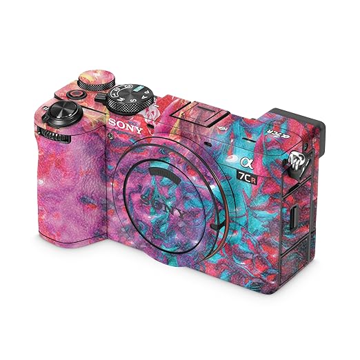 Glossy Glitter Camera Skin Compatible with Sony Alpha 7CR Camera (2023) - Paint Party - Premium 3M Vinyl Protective Wrap Decal Cover - Easy to Apply | Crafted in The USA by MightySkins