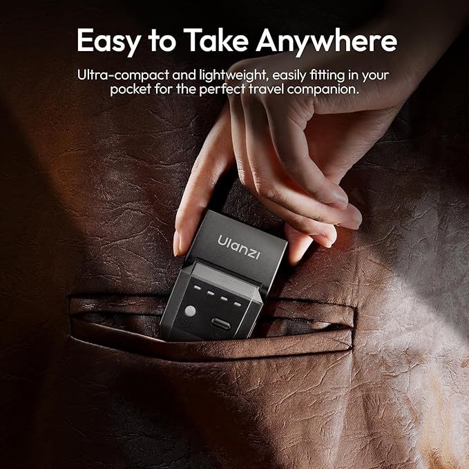 ULANZI SL03 Camera Mini Flash Speedlite with Video Light for Beginners Basic, GN8 6500K Flash 90° Angle Adjustable Compatible with Sony/Canon/Fuji/Nikon DSLR, Universal Single Contact Hot Shoe Mount