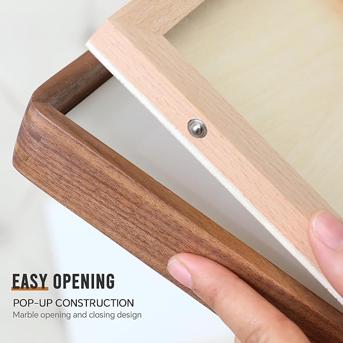 Zelvix Wooden Picture Frames, 2.5x3.5 Small Polaroid Picture Frame Matted to 2x3 with Plexiglass, Walnut Solid Natural Wood Tiny Photo Frame, For TableTop and Wall Mounting