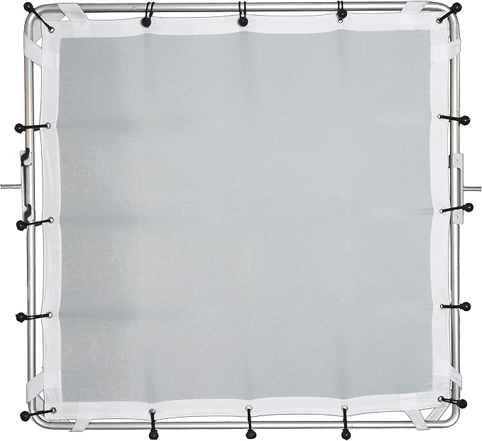 Glide Gear BFS 100 Butterfly Scrim – 4x4, 6x6, 8x8 Diffuser – 3 Nylon Silks, Quick-Setup Frame, C-Stand Clamps Included