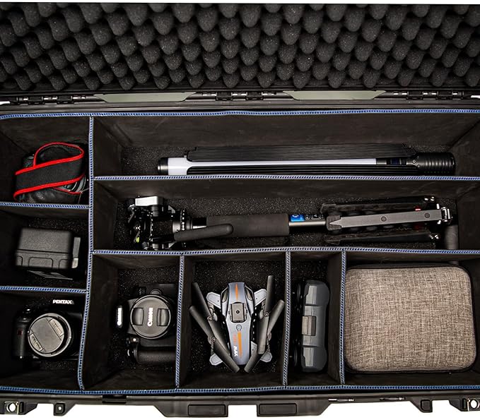 Customizable DIY Divider System for Pelican 1615 & Any 6" Depth Storage Case – Protective Foam Insert (Case NOT Included)