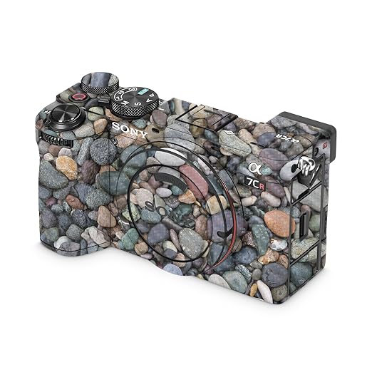 Carbon Fiber Camera Skin Compatible with Sony Alpha 7CR Camera (2023) - Riverbed - Premium 3M Vinyl Protective Wrap Decal Cover - Easy to Apply | Crafted in The USA by MightySkins