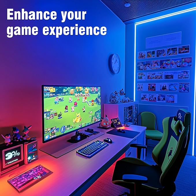 VOLIVO Led Strip Lights 130ft, 44Key IR Remote Control Led Light Strip, Color Changing Lighting for Bedroom, Home Decor