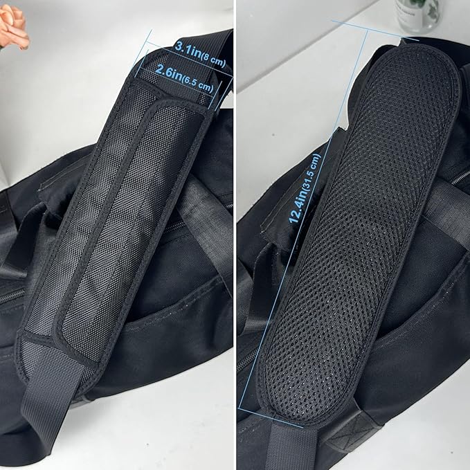 2 Pack Extra Thick Shoulder Strap Pad, Universal Replacement Shoulder Pad, for Shoulder Bags, Guitar Strap, Detachable Shoulder Strap Pad Pads Help Relieve Shoulder Pain(Sandwich Mesh)
