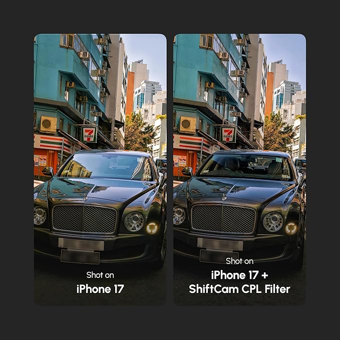 ShiftCam 72mm Magnetic CPL Filter – Rotating Polarizer for Glare & Reflection Control –Richer Color & Clearer Detail – Pro Photo & Video for iPhone & Android – Compaitble with LensUltra