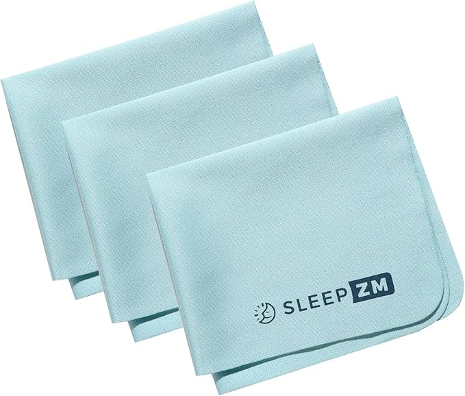 Sleep ZM 3 Pack Special Blue Light Glasses Microfiber Cleaning Cloths - Safe and Effective Cleans Lenses, Screens, Cameras, Eyeglasses, Cell Phone, LCD TV Screens and More (6X7)