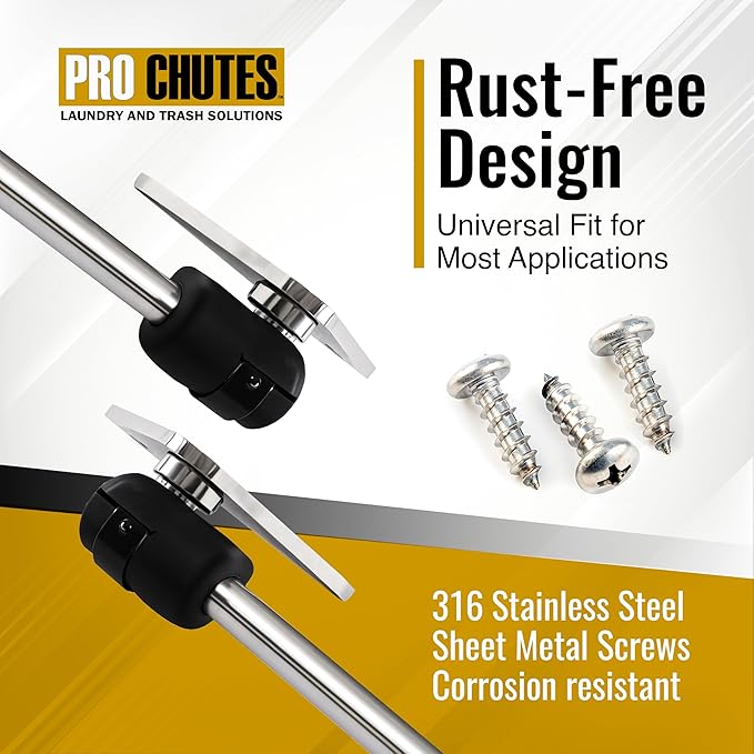 10MM Ball Stud Mounting Silver Bracket for Gas Struts - Heavy Duty Lift Support Shock Brackets with Stainless Steel Screws - Ideal for Spring Hood Struts & Closer Piston Prop Mounts – x6 Flat