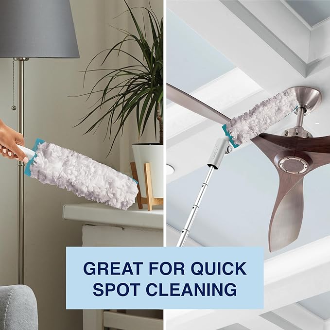 Bona Disposable Duster Refills - 9 Pack - High Performance Dusting System - Microfiber Dusters Remove Dust and Pet Hair for Quick Spot Cleaning