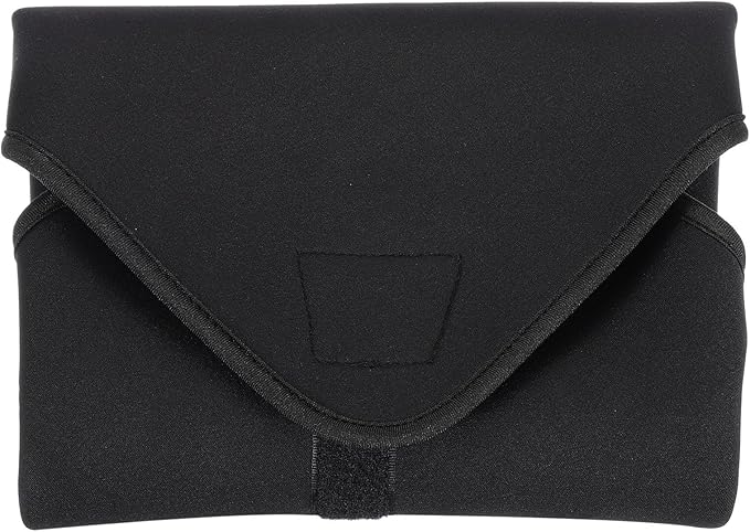 PATIKIL Camera Protective Wrap, 16"x16" Lens Wrap Cloth with Thick Protective Neoprene, Lens Pouch Bag with Hook and Loop for Lens,SLR, Black Grey