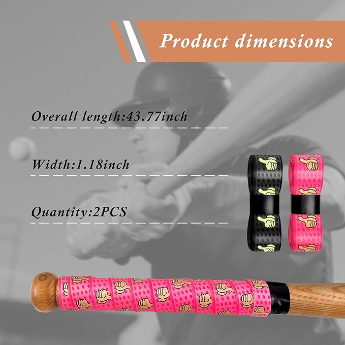 Bat Grip for Baseball & Softball, Precut Bat Tape – Wrap Your Bat