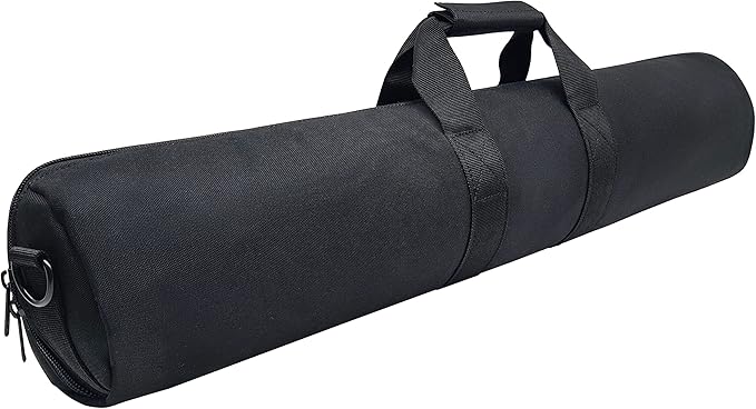 TaktZeit Tripod Carrying Case - Fits Tripod with Head up to 27.5" - Zippered Case with Shoulder Strap and Carry Handle for Light Stands, Boom Stand and Monopod