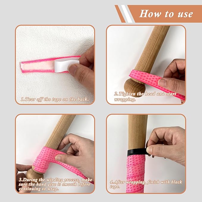 Bat Grip for Baseball & Softball, Precut Bat Tape – Wrap Your Bat