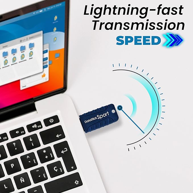 Water Resistant 16GB DataStick Sport by Centon, USB 3.2 Gen1 Flash Drive Memory Stick for Storage and Backup