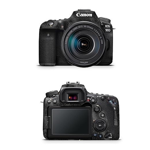 Glossy Glitter Camera Skin Compatible with Canon EOS 90D Camera (2019) - Deep Space - Premium 3M Vinyl Protective Wrap Decal Cover - Easy to Apply | Crafted in The USA by MightySkins