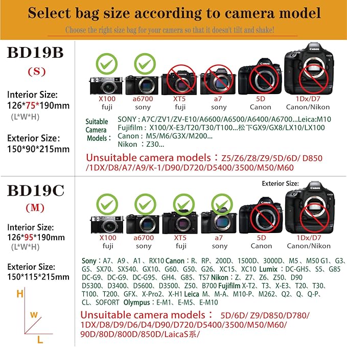 mirrorless camera bag,Dual Opening Anti-shock Sling Lens Cube Case,Small Digital DSLR SLR Mirrorless Cameras Accessories Storage Pouch for Canon,Sony,Fuji,Panasonic,OLYMPUS